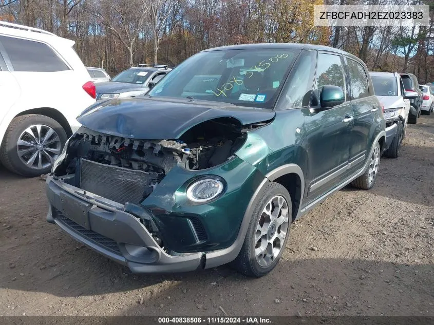 2014 Fiat 500L Trekking VIN: ZFBCFADH2EZ023383 Lot: 40838506