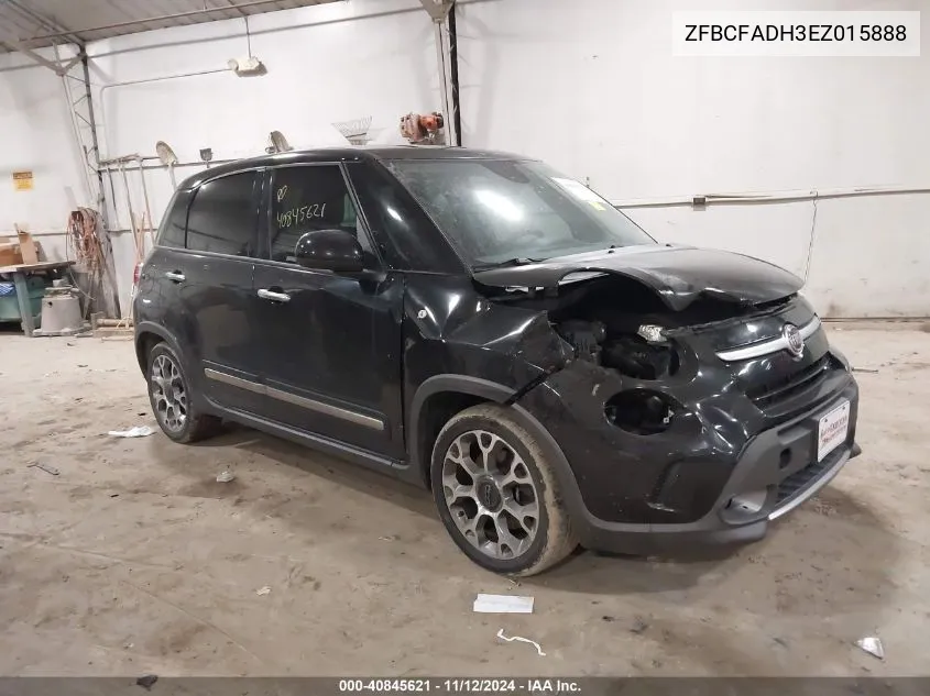 2014 Fiat 500L Trekking VIN: ZFBCFADH3EZ015888 Lot: 40845621