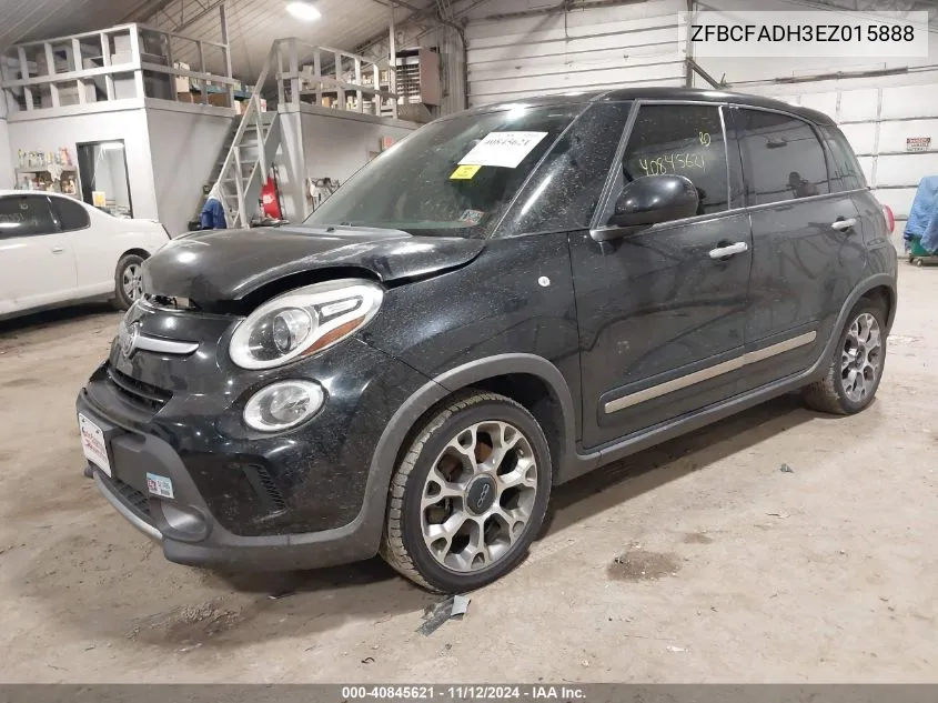 2014 Fiat 500L Trekking VIN: ZFBCFADH3EZ015888 Lot: 40845621