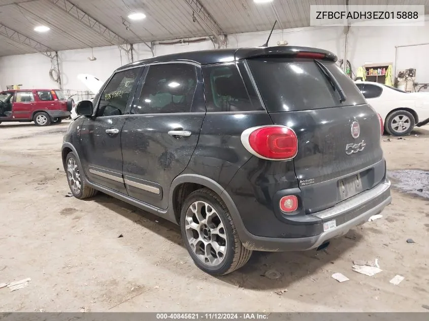 2014 Fiat 500L Trekking VIN: ZFBCFADH3EZ015888 Lot: 40845621