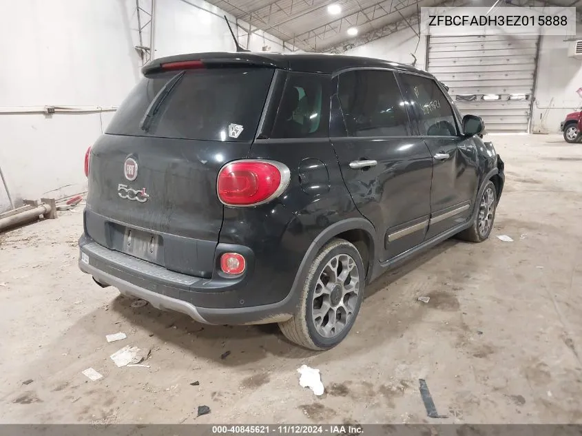 2014 Fiat 500L Trekking VIN: ZFBCFADH3EZ015888 Lot: 40845621