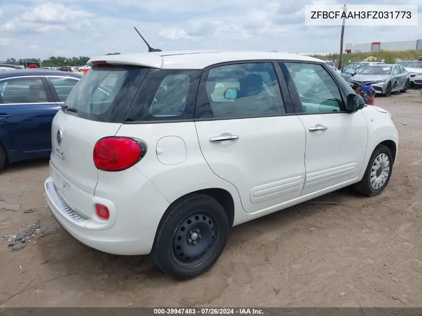 ZFBCFAAH3FZ031773 2015 Fiat 500L Pop