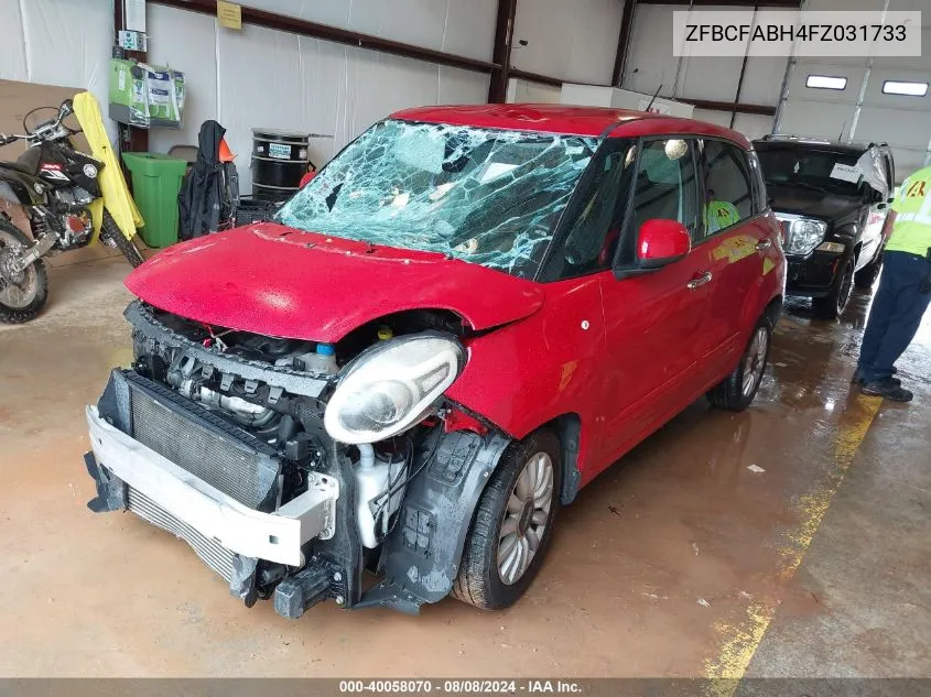 ZFBCFABH4FZ031733 2015 Fiat 500L Easy