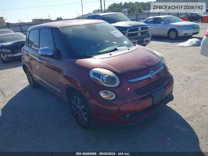 2015 Fiat 500L Lounge VIN: ZFBCFACH1FZ036192 Lot: 40468698