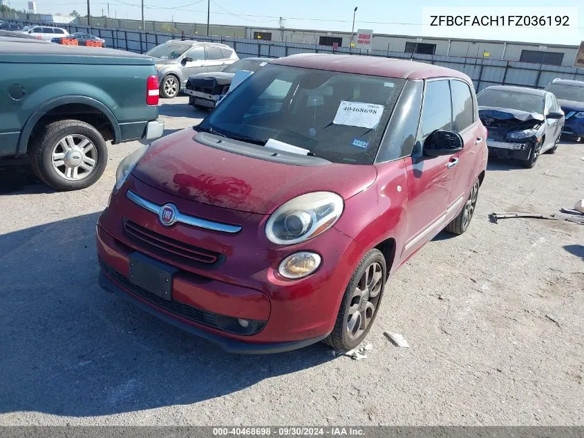 ZFBCFACH1FZ036192 2015 Fiat 500L Lounge