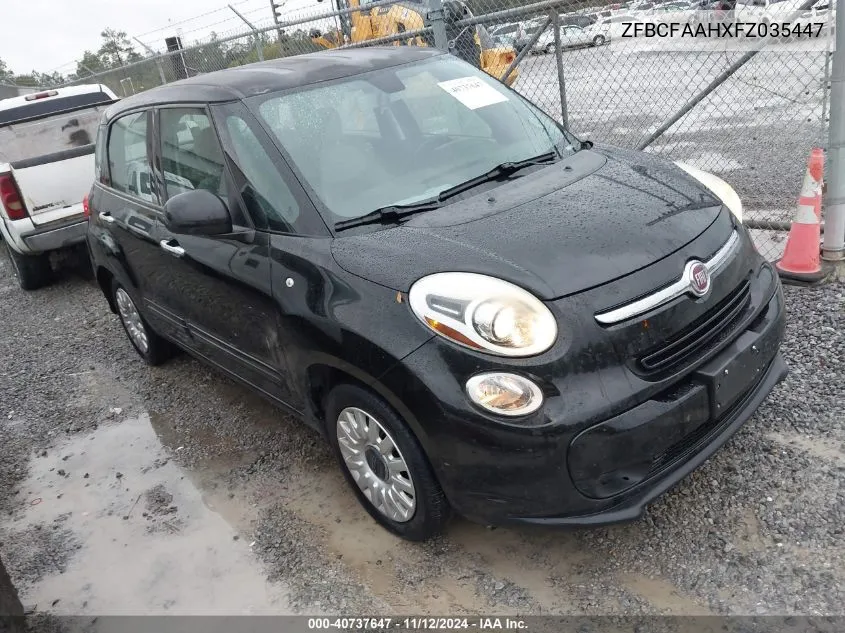 2015 Fiat 500L Pop VIN: ZFBCFAAHXFZ035447 Lot: 40737647