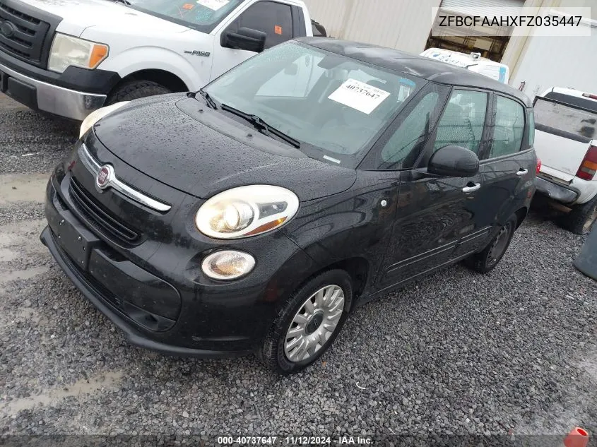 2015 Fiat 500L Pop VIN: ZFBCFAAHXFZ035447 Lot: 40737647