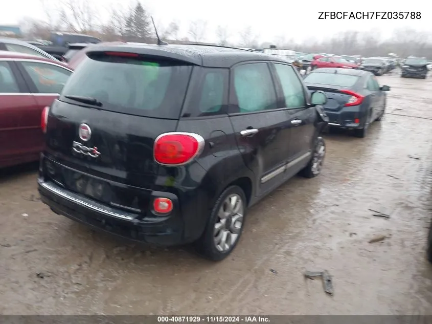 2015 Fiat 500L Lounge VIN: ZFBCFACH7FZ035788 Lot: 40871929