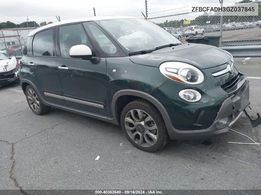 2016 Fiat 500L Trekking VIN: ZFBCFADH3GZ037845 Lot: 40352640