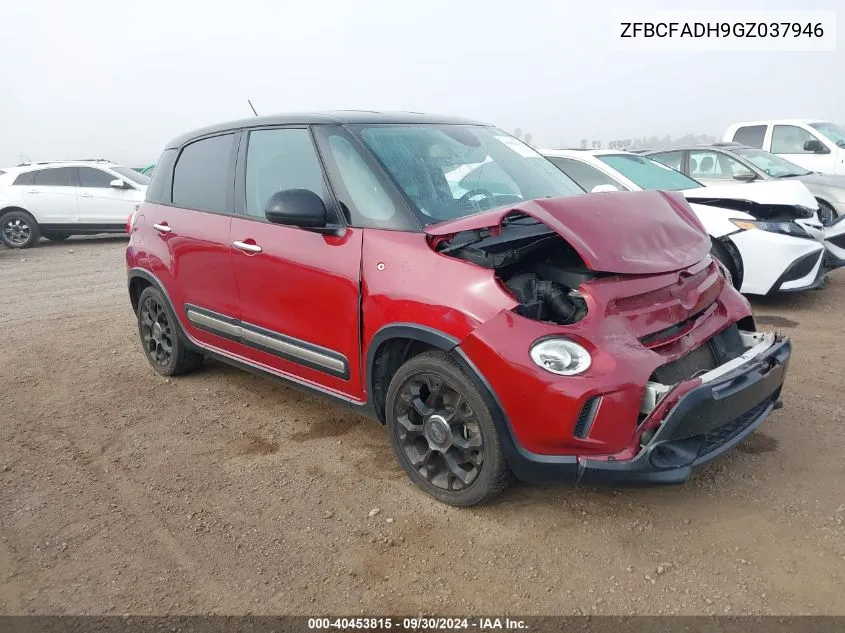 2016 Fiat 500L Trekking VIN: ZFBCFADH9GZ037946 Lot: 40453815