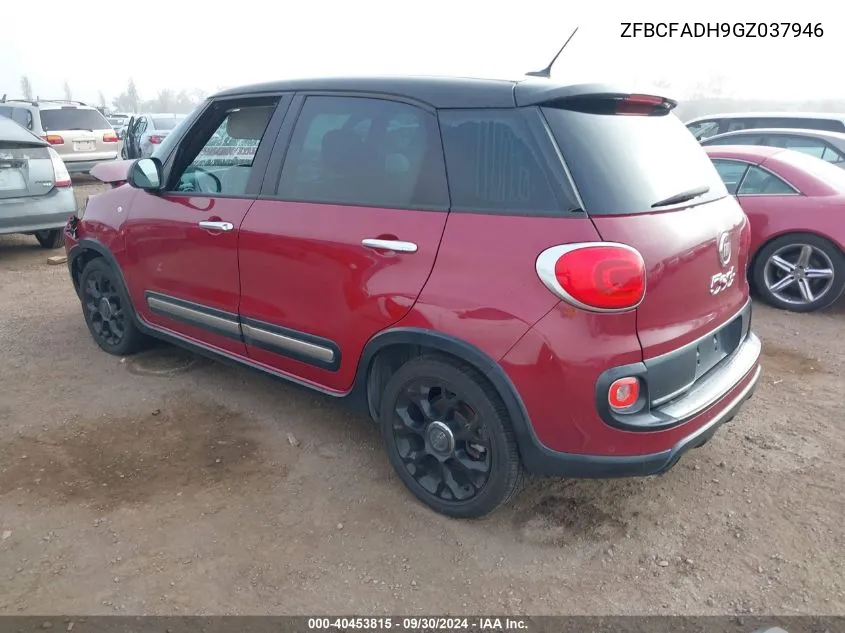 2016 Fiat 500L Trekking VIN: ZFBCFADH9GZ037946 Lot: 40453815