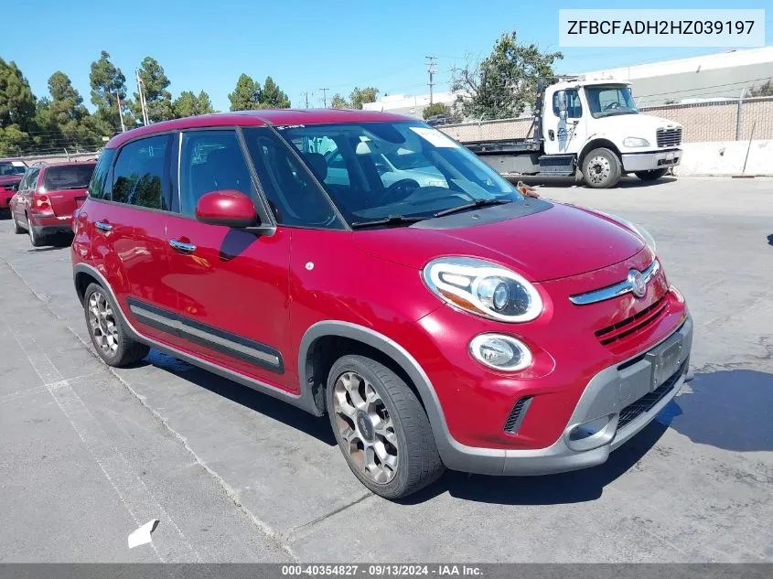 2017 Fiat 500L Trekking VIN: ZFBCFADH2HZ039197 Lot: 40354827