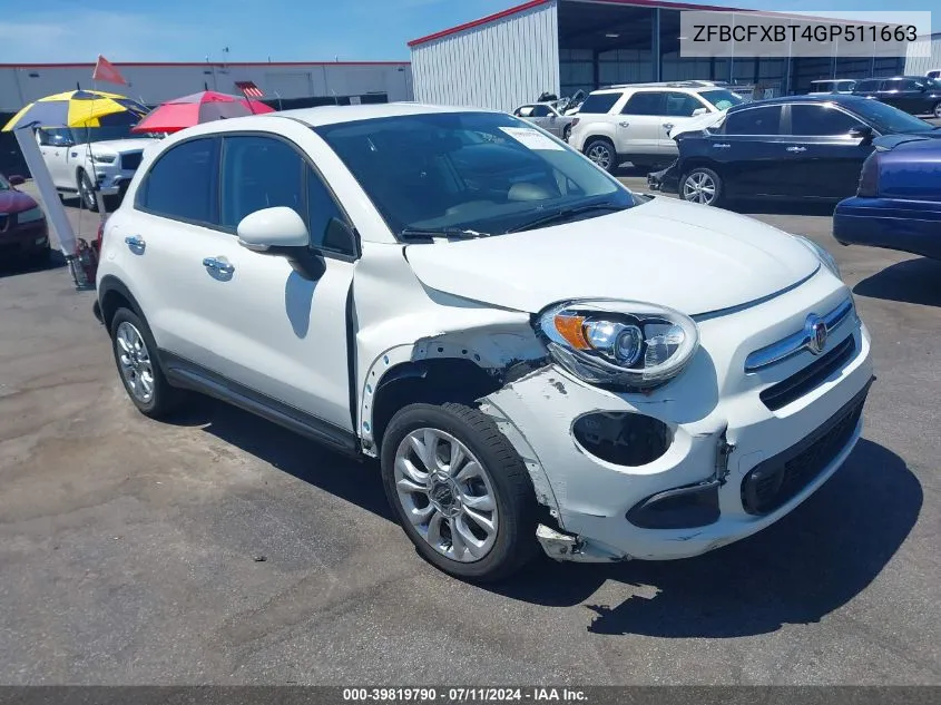 ZFBCFXBT4GP511663 2016 Fiat 500X Easy