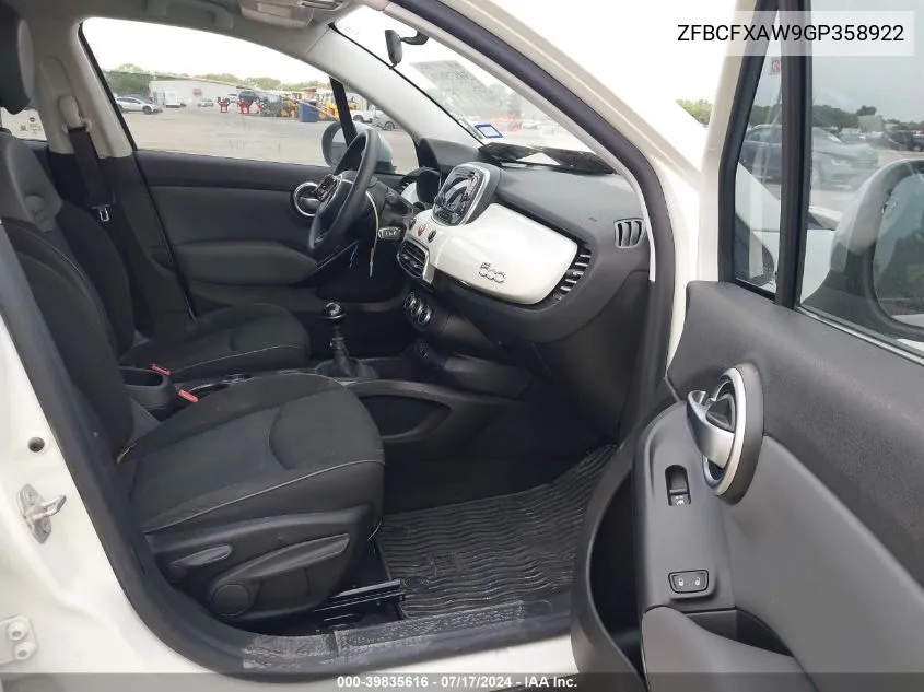 ZFBCFXAW9GP358922 2016 Fiat 500X Pop