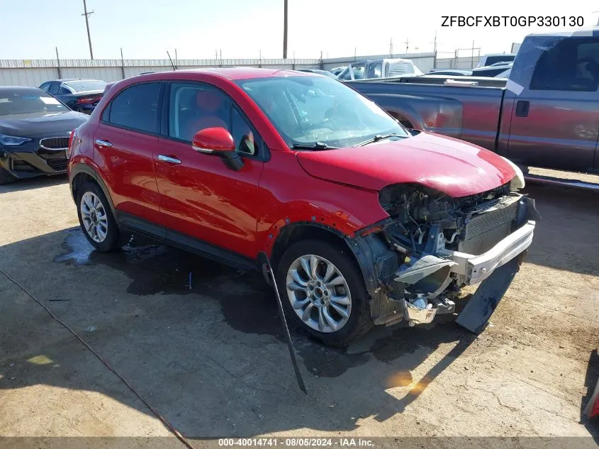 2016 Fiat 500X Easy VIN: ZFBCFXBT0GP330130 Lot: 40014741