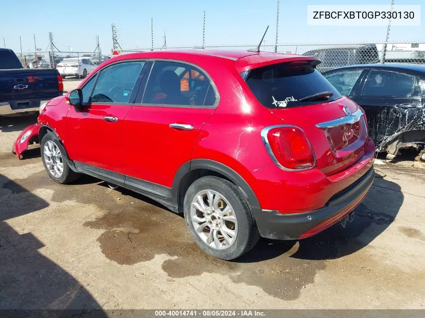 2016 Fiat 500X Easy VIN: ZFBCFXBT0GP330130 Lot: 40014741