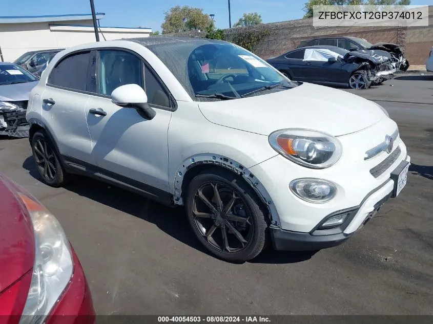 ZFBCFXCT2GP374012 2016 Fiat 500X Trekking