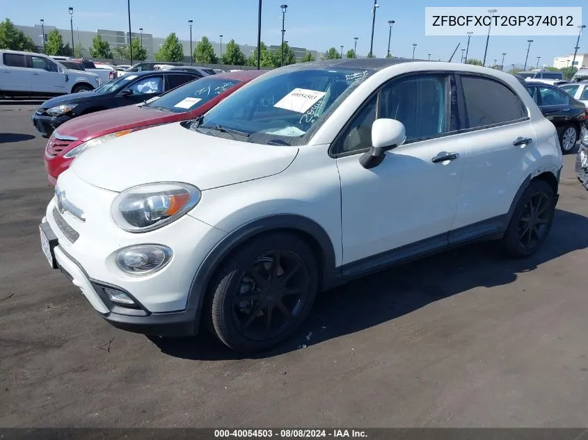 ZFBCFXCT2GP374012 2016 Fiat 500X Trekking