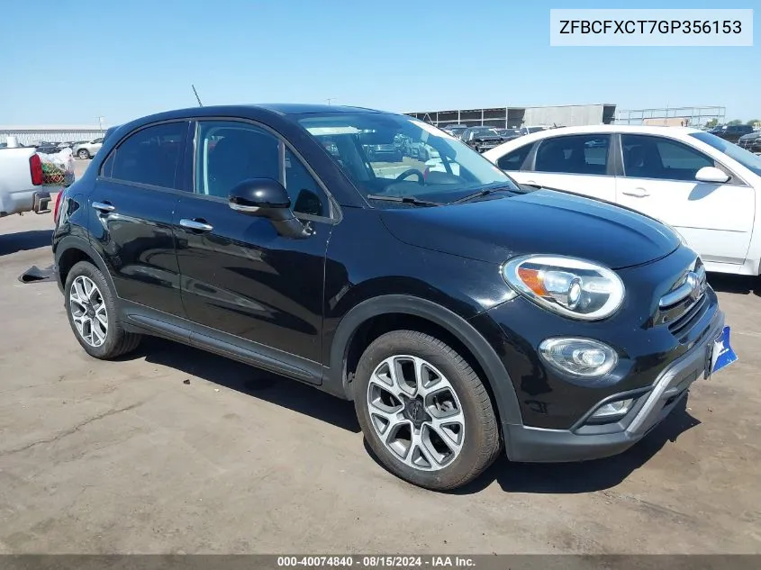 2016 Fiat 500X Trekking VIN: ZFBCFXCT7GP356153 Lot: 40074840