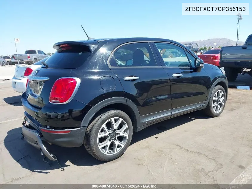 ZFBCFXCT7GP356153 2016 Fiat 500X Trekking