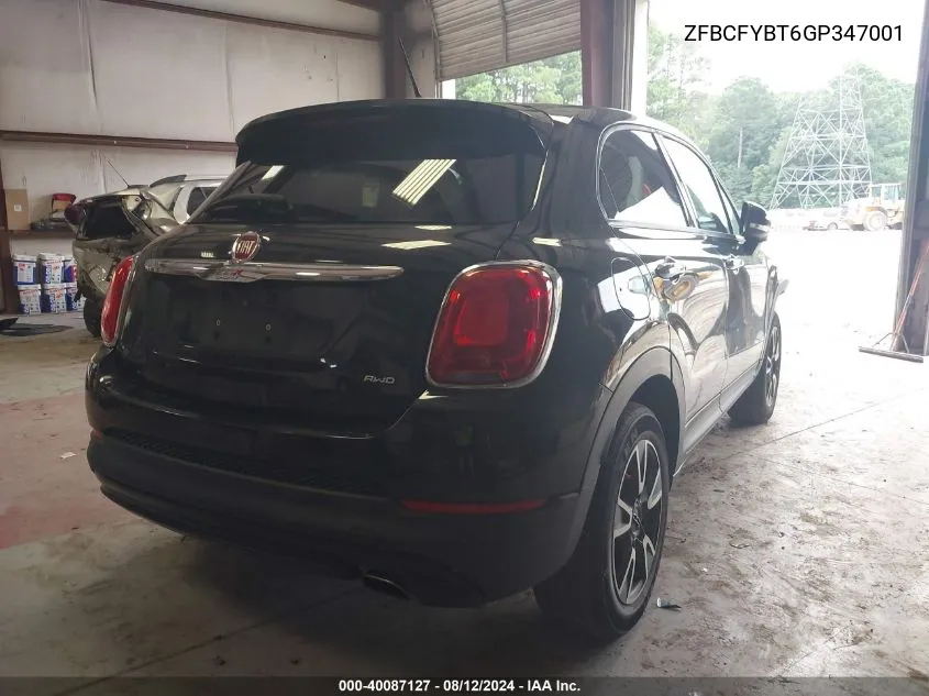 2016 Fiat 500X Easy VIN: ZFBCFYBT6GP347001 Lot: 40087127