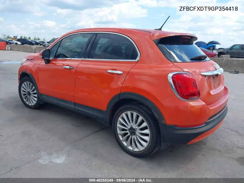 ZFBCFXDT9GP354418 2016 Fiat 500X Lounge