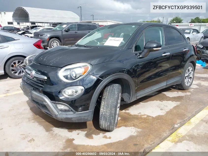 2016 Fiat 500X Trekking VIN: ZFBCFYCTXGP339501 Lot: 40256602