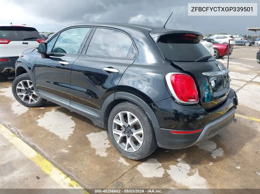 2016 Fiat 500X Trekking VIN: ZFBCFYCTXGP339501 Lot: 40256602