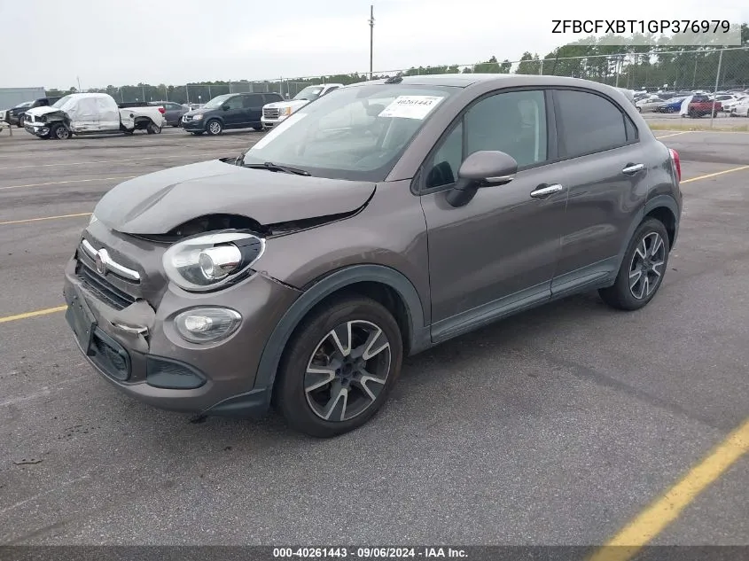 2016 Fiat 500X Easy VIN: ZFBCFXBT1GP376979 Lot: 40261443