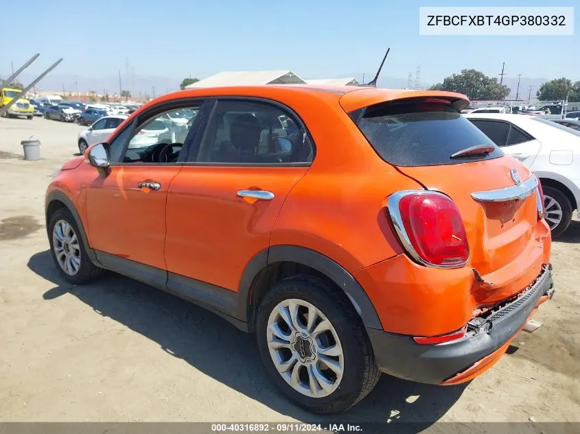 ZFBCFXBT4GP380332 2016 Fiat 500X Easy