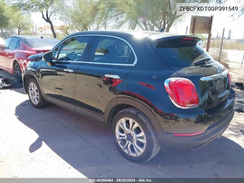 2016 Fiat 500X Lounge VIN: ZFBCFXDT0GP391549 Lot: 40385464