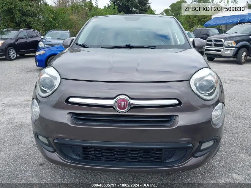 2016 Fiat 500X Lounge VIN: ZFBCFXDT2GP509830 Lot: 40505797