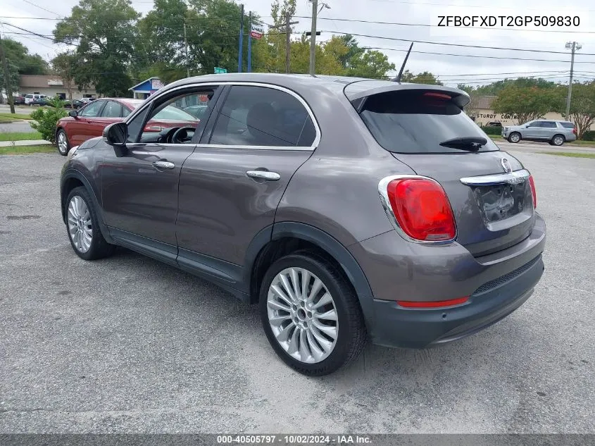 ZFBCFXDT2GP509830 2016 Fiat 500X Lounge