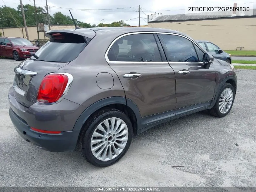 ZFBCFXDT2GP509830 2016 Fiat 500X Lounge