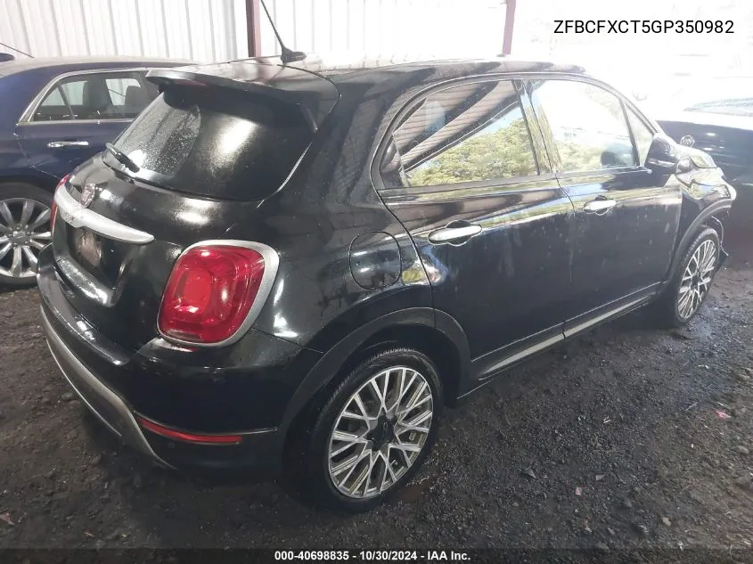 2016 Fiat 500X Trekking VIN: ZFBCFXCT5GP350982 Lot: 40698835