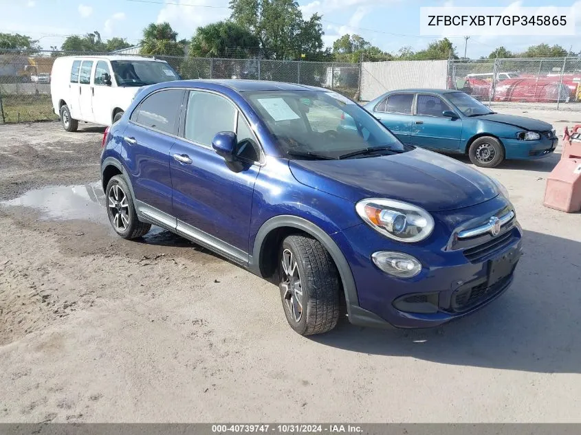 2016 Fiat 500X Easy VIN: ZFBCFXBT7GP345865 Lot: 40739747