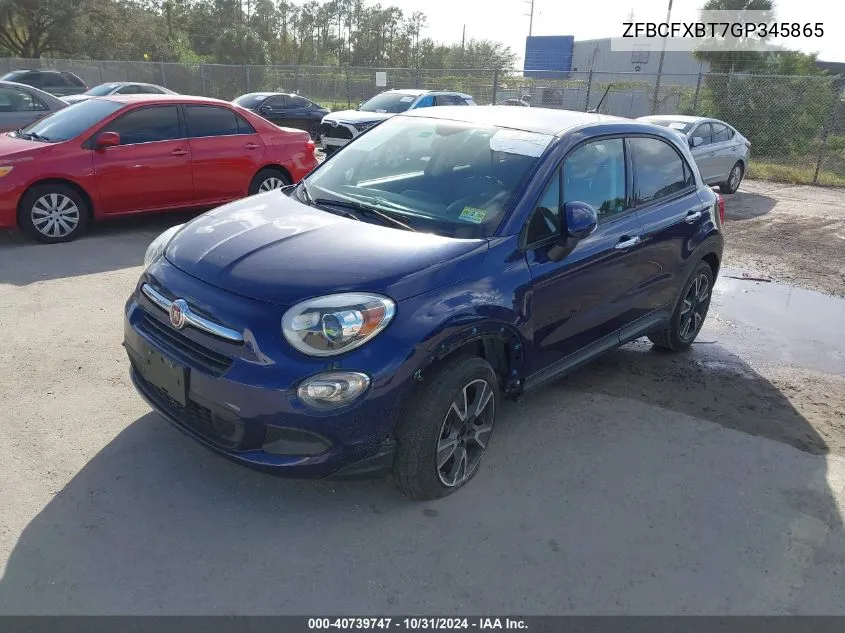 2016 Fiat 500X Easy VIN: ZFBCFXBT7GP345865 Lot: 40739747