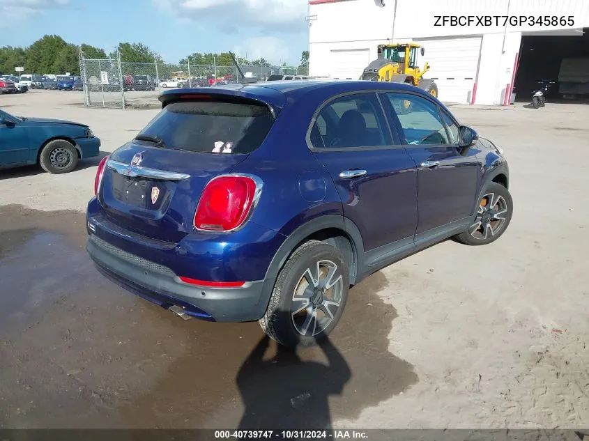 2016 Fiat 500X Easy VIN: ZFBCFXBT7GP345865 Lot: 40739747