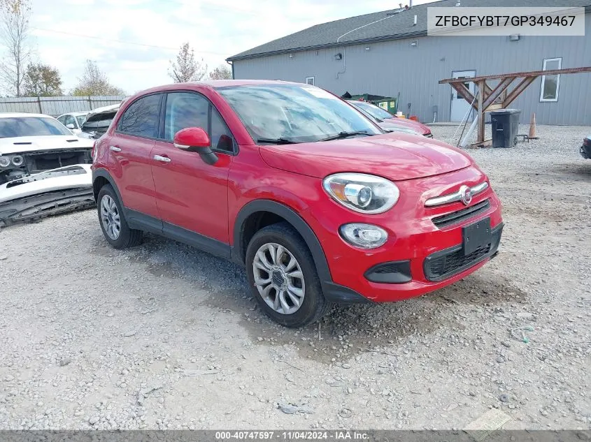 2016 Fiat 500X Easy VIN: ZFBCFYBT7GP349467 Lot: 40747597