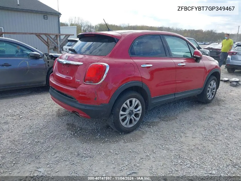 2016 Fiat 500X Easy VIN: ZFBCFYBT7GP349467 Lot: 40747597