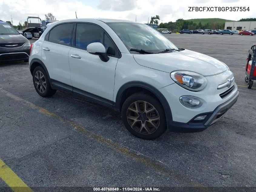 2016 Fiat 500X Trekking VIN: ZFBCFXCT8GP357554 Lot: 40768849