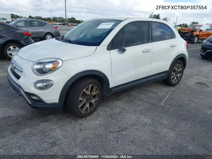 2016 Fiat 500X Trekking VIN: ZFBCFXCT8GP357554 Lot: 40768849