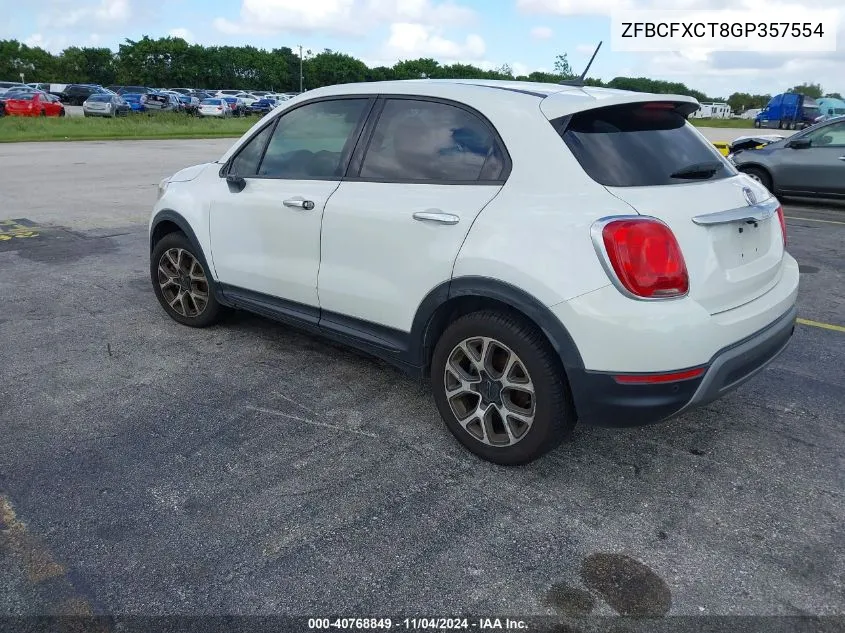 2016 Fiat 500X Trekking VIN: ZFBCFXCT8GP357554 Lot: 40768849