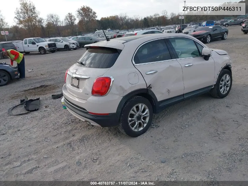 2016 Fiat 500X Lounge VIN: ZFBCFYDT5GP446311 Lot: 40783757