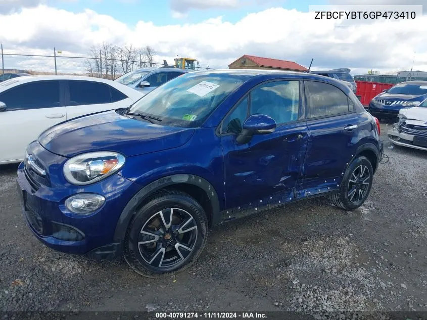 2016 Fiat 500X Easy VIN: ZFBCFYBT6GP473410 Lot: 40791274