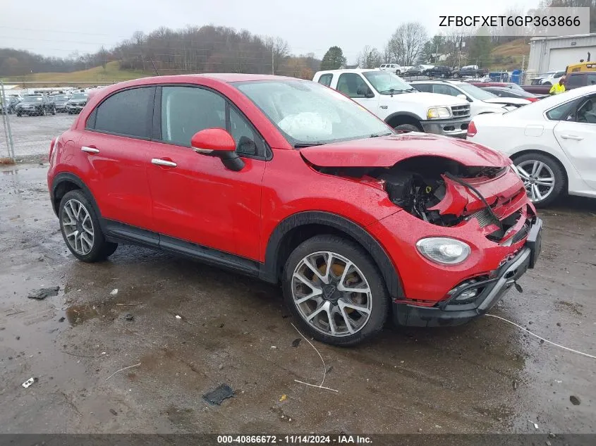 2016 Fiat 500X Trekking Plus VIN: ZFBCFXET6GP363866 Lot: 40866672