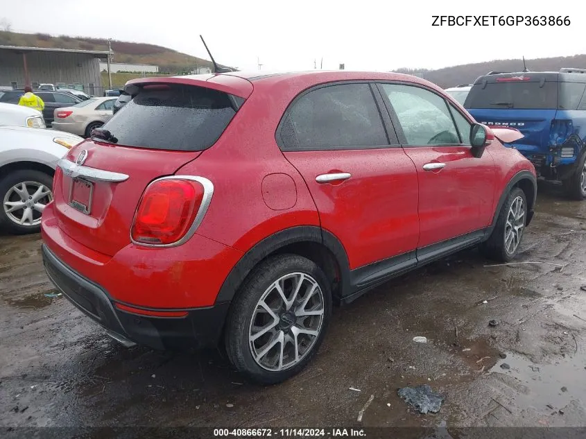 2016 Fiat 500X Trekking Plus VIN: ZFBCFXET6GP363866 Lot: 40866672