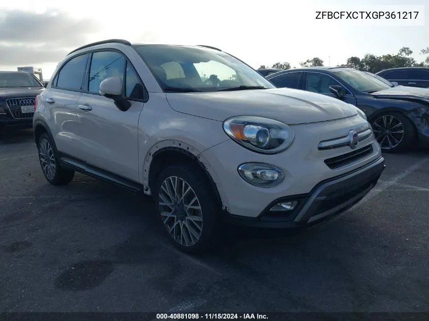 2016 Fiat 500X Trekking VIN: ZFBCFXCTXGP361217 Lot: 40881098