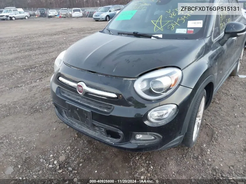 2016 Fiat 500X Lounge VIN: ZFBCFXDT6GP515131 Lot: 40925800