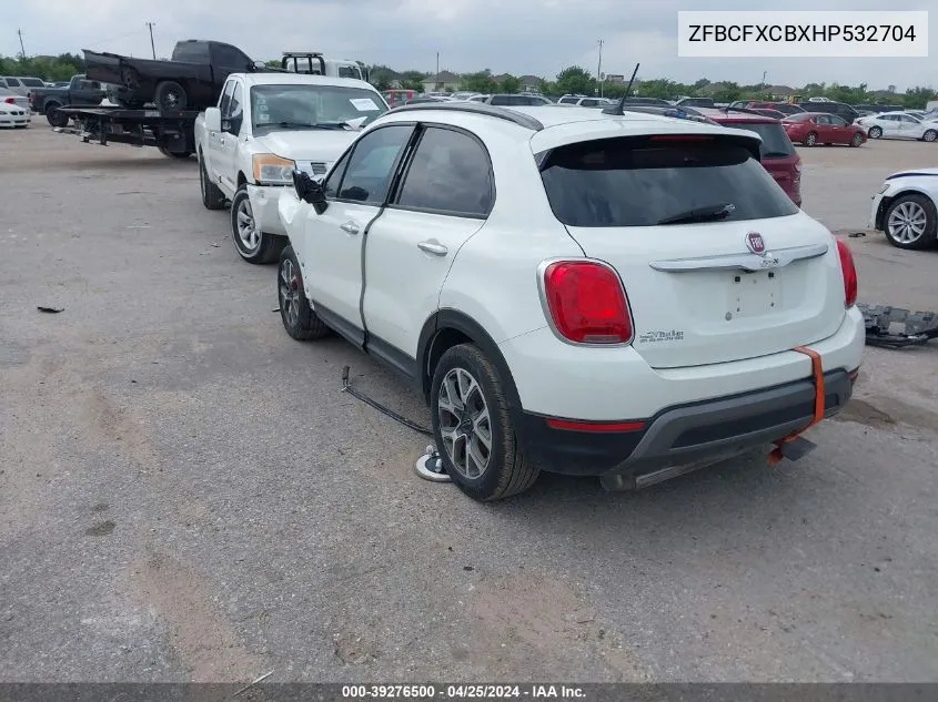 2017 Fiat 500X Trekking Fwd VIN: ZFBCFXCBXHP532704 Lot: 39276500